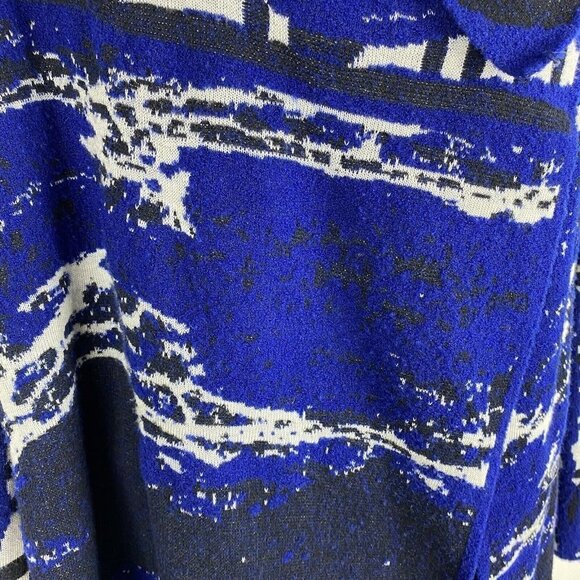 Diktons Barcelona Sweater Jacket Artsy Cowl Neck Wrap Wool Duster - Picture 7 of 16